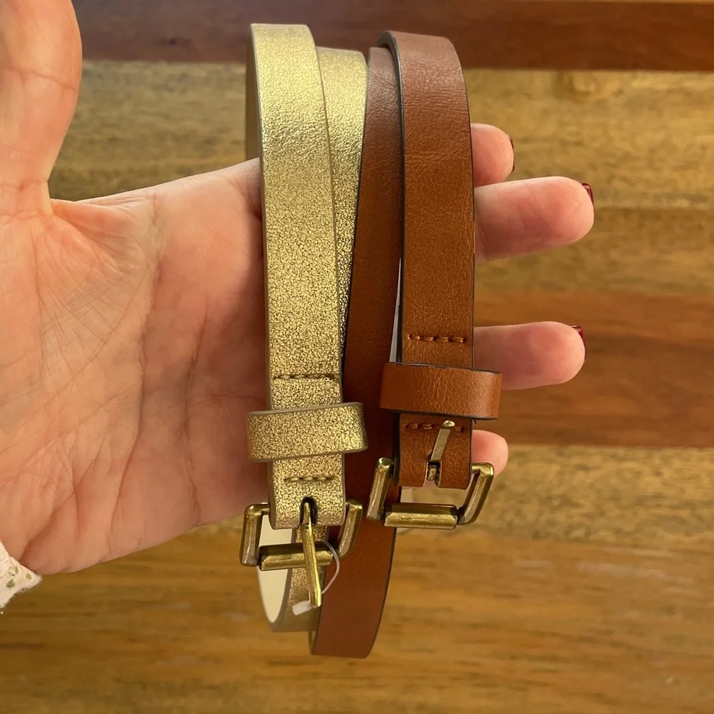 Elegant Gold and Brown Belts